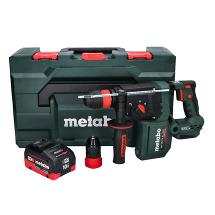 Metabo KH 18 LTX BL 28 Q Trapano a percussione a batteria 18 V 3 J SDS plus Brushless + 1x batteria 10,0 Ah + metaBOX - senza caricabatteria