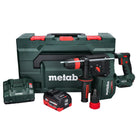 Metabo KH 18 LTX BL 28 Q Trapano a percussione a batteria 18 V 3 J SDS plus Brushless + 1x batteria 10,0 Ah + caricabatteria + metaBOX
