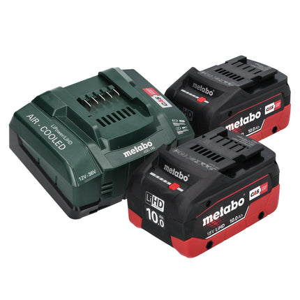 Metabo KH 18 LTX BL 28 Q Trapano a percussione a batteria 18 V 3 J SDS plus Brushless + 2x batteria 10,0 Ah + caricabatteria + metaBOX