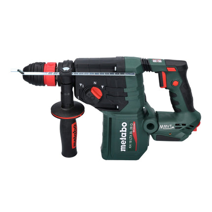Metabo KH 18 LTX BL 28 Q Martello perforatore a batteria 18 V 3 J SDS plus Brushless + 2x batteria 5,5 Ah + caricabatteria + set di 5 punte e scalpelli + metaBOX