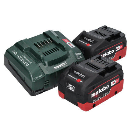 Metabo SSD 18 LTX 200 BL Atornillador de impacto inalámbrico 18 V 200 Nm 1/4" sin escobillas + 2x batería 5,5 Ah + cargador + metaBOX