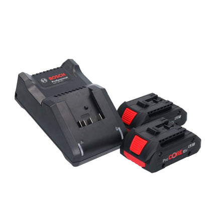 Taladradora atornilladora a batería Bosch GSR 18V-55 Professional 18 V 55 Nm sin escobillas + 2 baterías ProCORE 4,0 Ah + cargador