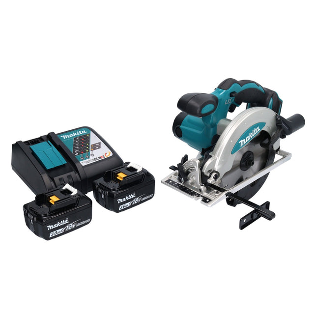 Sierra circular portátil sin cable Makita DSS 610 RF 18 V 165 mm + 2 baterías de 3,0 Ah + cargador
