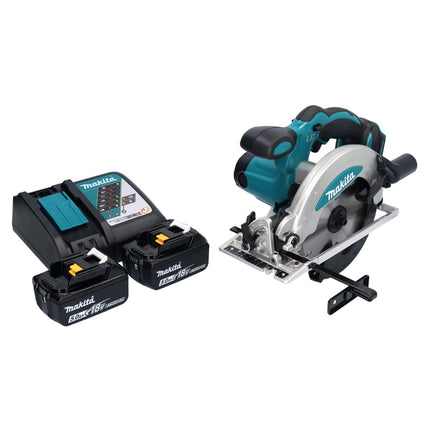 Sierra circular portátil sin cable Makita DSS 610 RT 18 V 165 mm + 2x batería 5,0 Ah + cargador