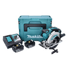 Makita DSS 610 RFJ sierra circular sin cable 18 V 165 mm + 2x batería 3,0 Ah + cargador + Makpac