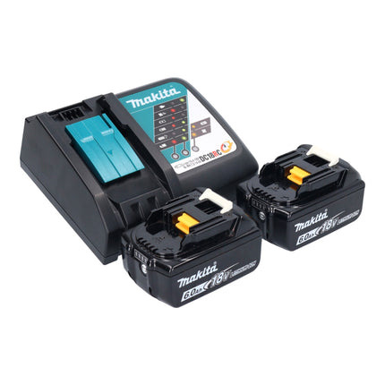 Motosierra a batería Makita DUC 356 RGB 36 V (2x 18 V) 35 cm sin escobillas + 2x batería 6,0 Ah + cargador