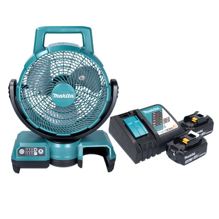 Ventilador sin cable Makita DCF203F1 14.4V - 18V + 2x Baterías 3.0 Ah + Cargador