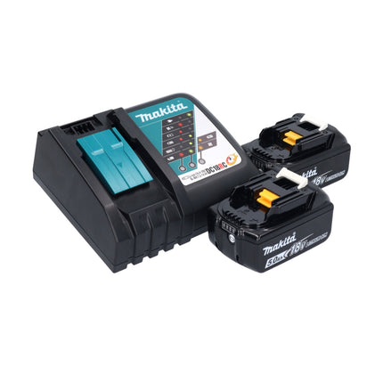 Makita DCF 203 RT Ventilateur sans fil 14,4 V - 18 V + 2x Batteries 5,0 Ah + Chargeur