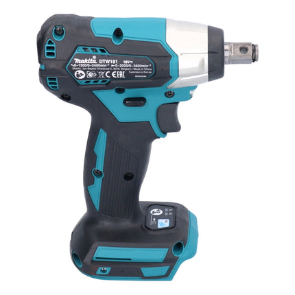 Llave de impacto sin cable Makita DTW 181 RF1 18 V 210 Nm 1/2" sin escobillas + 1x batería recargable 3,0 Ah + cargador