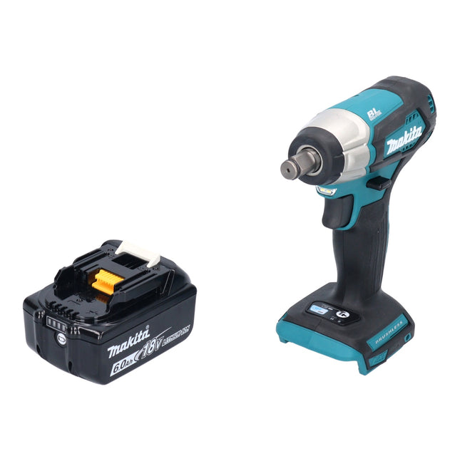 Makita DTW 181 G1 cordless impact wrench 18 V 210 Nm 1/2" brushless + 1x rechargeable battery 6.0 Ah - without charger