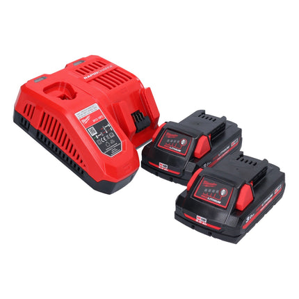 Seghetto alternativo a batteria Milwaukee M18 BJS-302 18 V + 2x batteria ricaricabile 3,0 Ah + caricabatterie