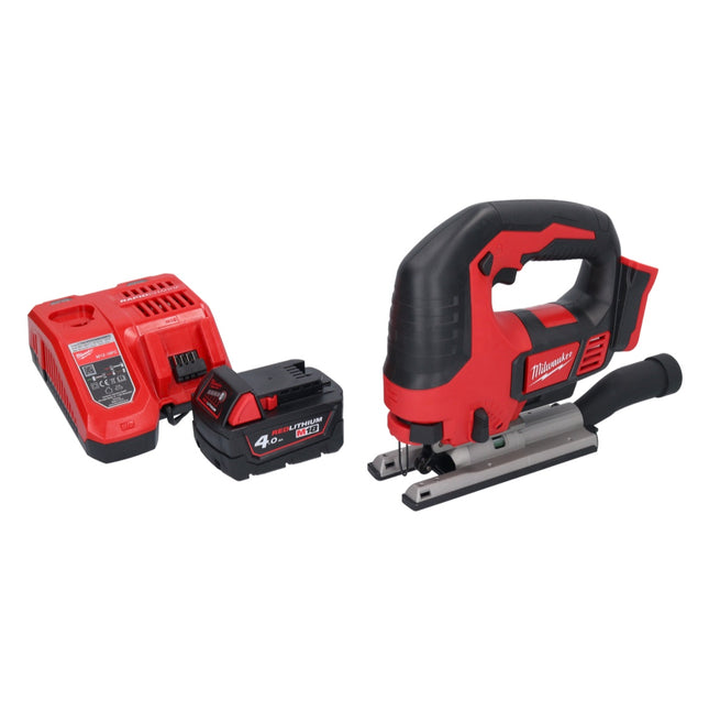Milwaukee M18 BJS-401 Cordless Jigsaw 18V + 1x Battery 4.0 Ah + Charger