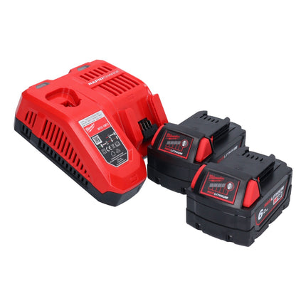 Sierra sable Milwaukee M18 BSX-602 batería 18 V + 2x baterías 6,0 Ah + cargador