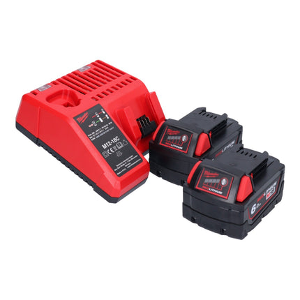 Soplador de aire caliente a batería Milwaukee M18 BHG-602 18 V 470 °C + 2x baterías 6,0 Ah + cargador