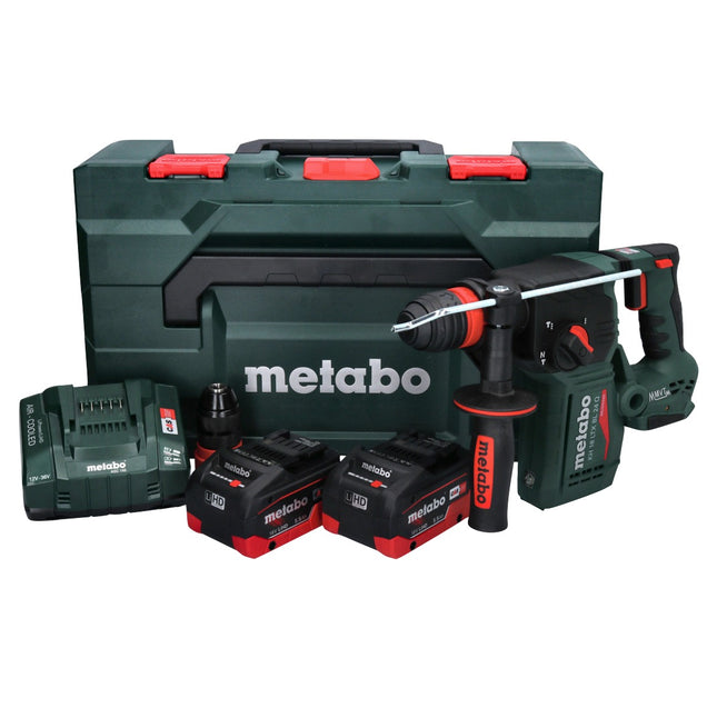 Metabo KH 18 LTX BL 24 Q martello combinato a batteria 18 V 2,2 J + 2x batteria ricaricabile 5,5 Ah + caricatore + metaBOX ( 601714660 )