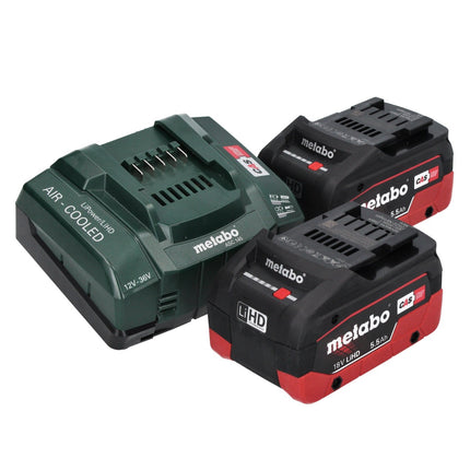 Metabo KH 18 LTX BL 24 Q martello combinato a batteria 18 V 2,2 J + 2x batteria ricaricabile 5,5 Ah + caricatore + metaBOX ( 601714660 )