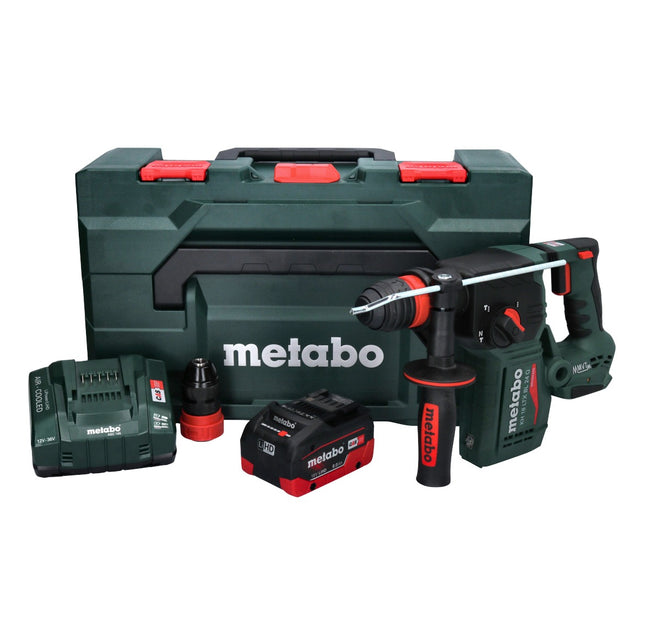 Metabo KH 18 LTX BL 24 Q Martello combinato a batteria 18 V 2,2 J + 1x batteria 8,0 Ah + caricatore + metaBOX
