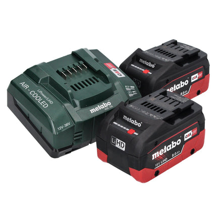 Metabo KH 18 LTX BL 24 Q martello combinato a batteria 18 V 2,2 J + 2x batteria 8,0 Ah + caricatore + metaBOX