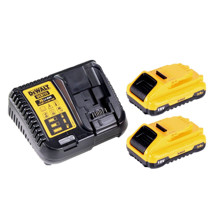 Clavadora a batería DeWalt DCN 660 L2 18V 32-63 mm sin escobillas + 2x baterías 3.0 Ah + cargador + maletín