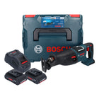 Bosch GSA 18V-28 Scie sabre sans fil 18 V BITURBO Brushless + 2x batterie ProCORE 4,0 Ah + chargeur + L-Boxx