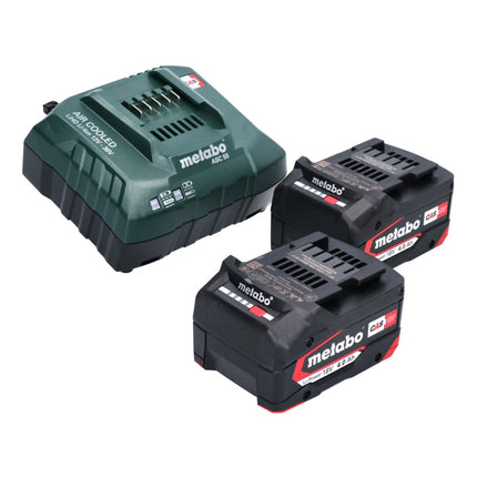 Metabo W 18 L 9-125 Amoladora angular a batería Quick 18 V 125 mm + 2x baterías 4,0 Ah + cargador + metaBOX