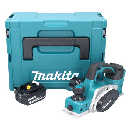 Makita DKP 180 M1J cordless planer 18 V 82 mm + 1x battery 4.0 Ah + Makpac - without charger