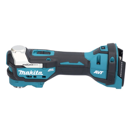 Herramienta multifunción a batería Makita DTM 52 RF1JX4 18 V Starlock Max Brushless + 1x batería recargable 3,0 Ah + cargador + juego de accesorios + Makpac