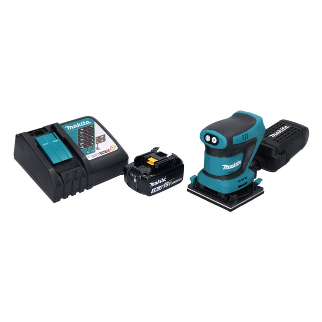 Makita DBO 480 RF1 akumulatorowa szlifierka oscylacyjna 18 V 112 x 102 mm + 1x akumulator 3,0 Ah + ładowarka