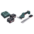 Metabo SGS 18 LTX Q cesoie per erba e arbusti a batteria 18 V + 2x batteria 4,0 Ah + caricatore