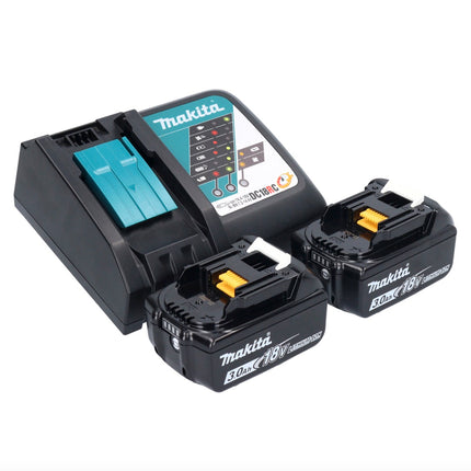 Llave de impacto a batería Makita DTD 153 RFX1 18 V 170 Nm 1/4" sin escobillas + 2x baterías 3,0 Ah + cargador + set de accesorios 74 piezas + estuche