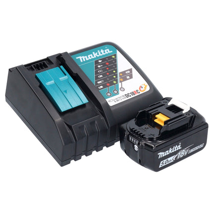 Makita DTD 156 RT1X1 llave de impacto a batería 18 V 155 Nm 1/4" + 1x batería 5,0 Ah + cargador + set de accesorios 74 piezas + estuche