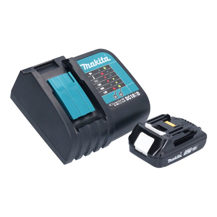 Makita DDF 453 SY1X1 taladro atornillador inalámbrico 18 V 42 Nm + 1x batería 1,5 Ah + cargador + set de accesorios 74 piezas + estuche