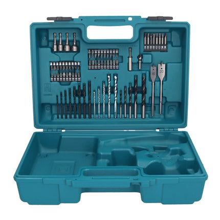 Makita DTD 156 SYX1 clé à chocs sans fil 18 V 155 Nm 1/4" + 2x batteries 1,5 Ah + chargeur + jeu d'accessoires 74 pièces + mallette