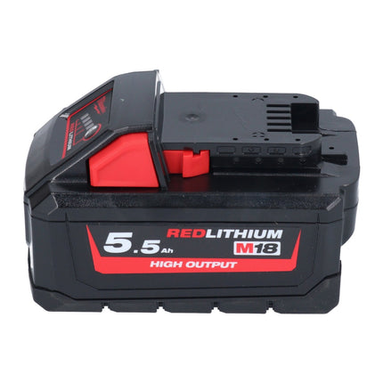 Batteria ricaricabile Milwaukee M18 HB 5,5 18 V 5,5 Ah / 5500 mAh Li-Ion High Output ( 4932464712 ) con indicatore del livello di carica