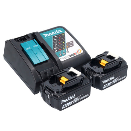 Aspiratore a batteria Makita DVC 750 LRM LXT 18 V 67 mbar 7,5 l brushless + 2x batteria ricaricabile 4,0 Ah + caricabatterie