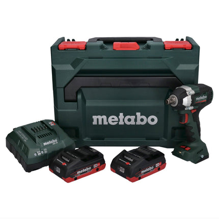 Metabo SSW 18 LT 300 BL avvitatore a impulsi a batteria 18 V 300 Nm brushless + 2x batteria ricaricabile 4,0 Ah + caricatore + metaBOX