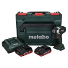 Metabo SSW 18 LT 300 BL avvitatore a impulsi a batteria 18 V 300 Nm brushless + 2x batteria ricaricabile 4,0 Ah + caricatore + metaBOX