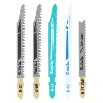 Makita DJV 181 Z Scie sauteuse sans fil 18 V Brushless + 5 pcs. jeu de lames de scie sauteuse - sans batterie, sans chargeur