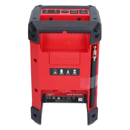 Milwaukee M12 RCDAB+-601 radio batería DAB+ 12 V + 1x batería 6,0 Ah + cargador