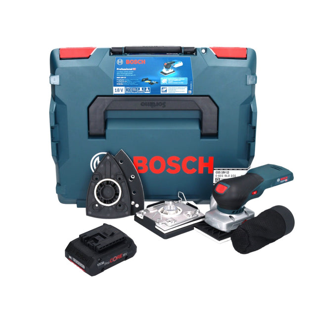 Lijadora orbital sin cable Bosch GSS 18V-13 18 V + 1x acumulador ProCORE 4,0 Ah + L-BOXX - sin cargador