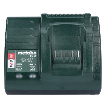Metabo Basic Set 4 acumuladores Li-Power 18 V 4,0 Ah + cargador Metabo SC 30 12 - 18 V