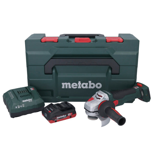 Metabo WB 18 LTX BL 15-125 Quick amoladora angular sin cable 18 V 125 mm sin escobillas + 1x batería recargable 4,0 Ah + cargador + metaBOX