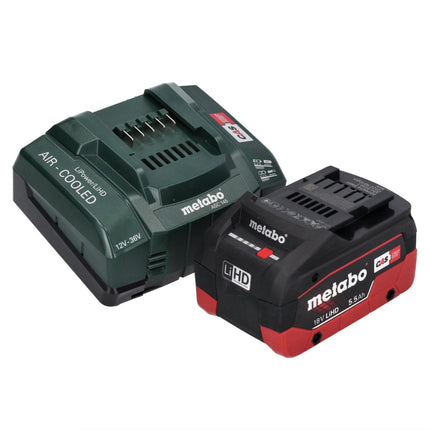 Metabo WB 18 LTX BL 15-125 Quick Meuleuse d'angle sans fil 18 V 125 mm Brushless + 1x batterie 5,5 Ah + chargeur + metaBOX