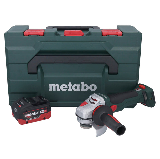 Metabo WB 18 LTX BL 15-125 Quick amoladora angular sin cable 18 V 125 mm sin escobillas + 1x batería recargable 8,0 Ah + metaBOX - sin cargador