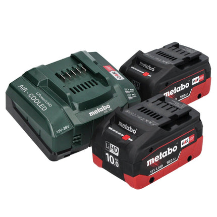 Metabo WB 18 LTX BL 15-125 Amoladora angular de batería Quick 18 V 125 mm sin escobillas + 2x batería 10,0 Ah + cargador + metaBOX