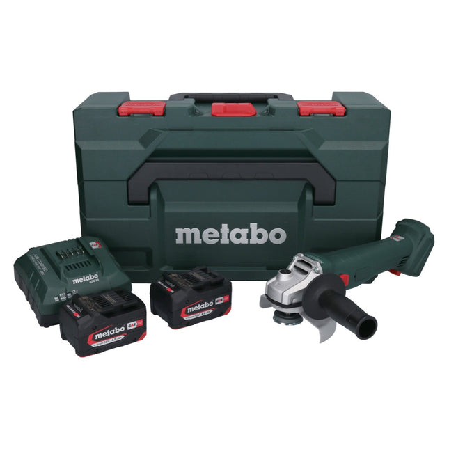 Metabo W 18 L 9-125 amoladora angular sin cable 18 V 125 mm + 2x batería 4.0 Ah + cargador + metaBOX ( 602247510 )