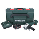 Metabo W 18 7-125 Amoladora angular sin cable 18 V 125 mm + 1x batería 4,0 Ah + cargador + metaBOX