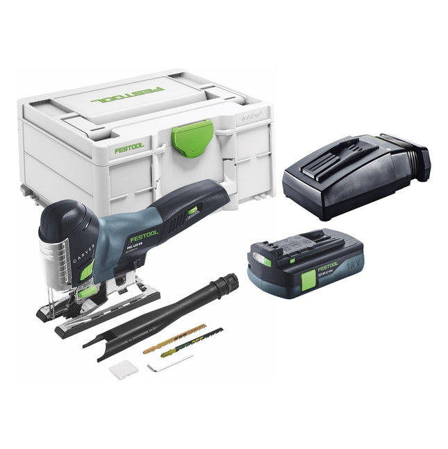 Festool CARVEX PSC 420-Basic cordless pendulum action jigsaw 18 V 120 mm brushless + 1x battery 3.0 Ah + charger + systainer