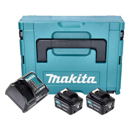 Kit alimentatore Makita ( 197641-2 ) 2x BL 1041 B batteria 12 V max. 4,0 Ah CXT + caricabatteria DC 10 SB + Makpac