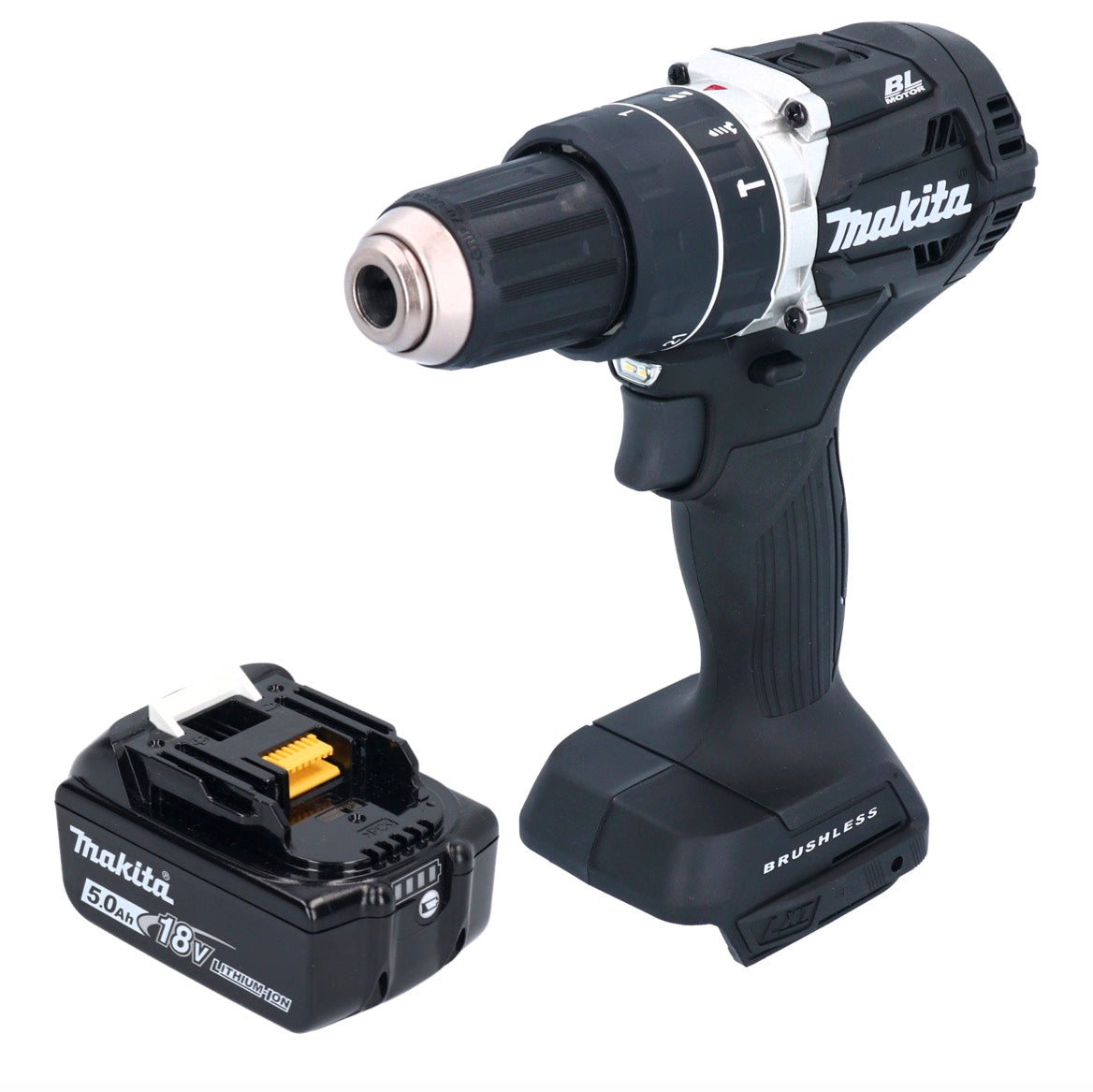 Taladro de impacto inalámbrico Makita DHP 484 T1B 18 V 54 Nm sin